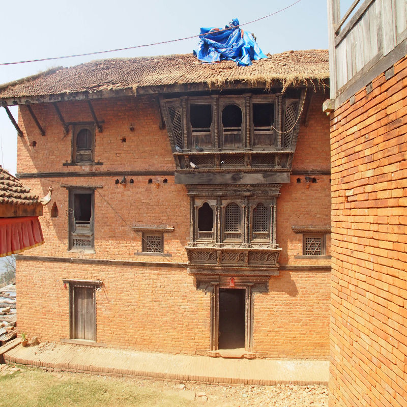 Dhamī Ghara at Nuwakot Bharavī temple complex